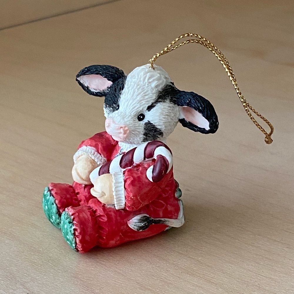 ENESCO MARY'S MOO MOOS Had A Farm Christmas Ornament
